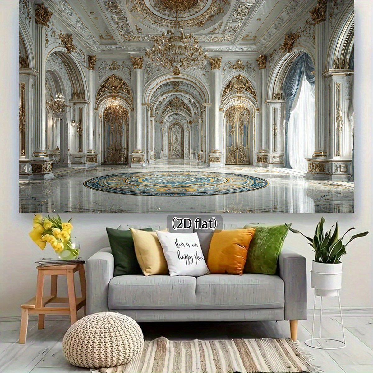 Royal Palace Photo Backdrop for Weddings and Themed Parties